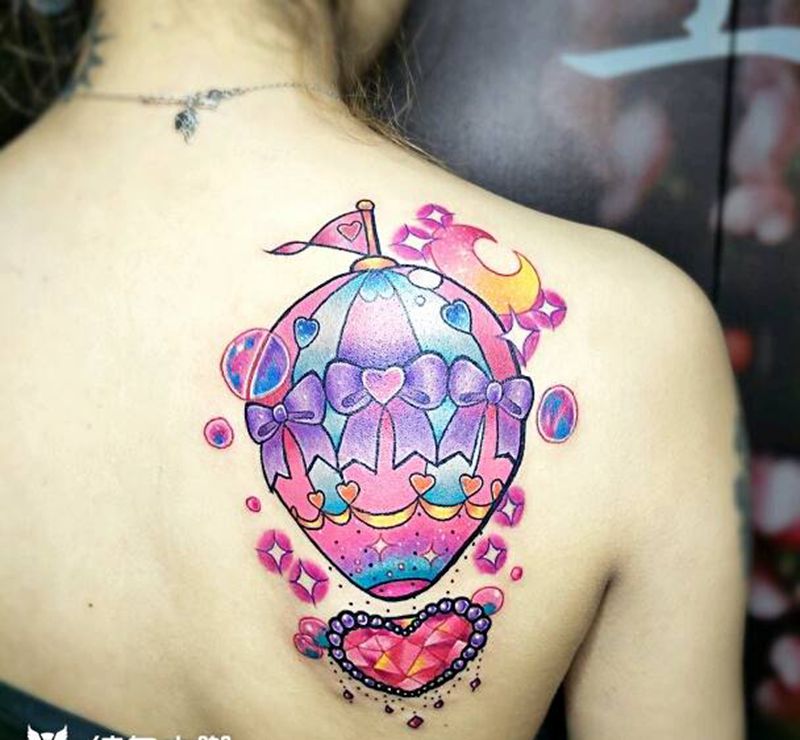 热气球纹身图片