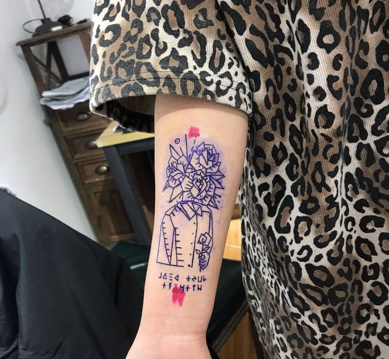 小清新纹身图片