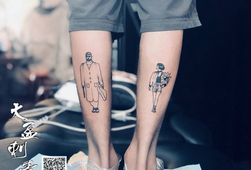 杀手不太冷纹身图片_成品原创清新纹身图案