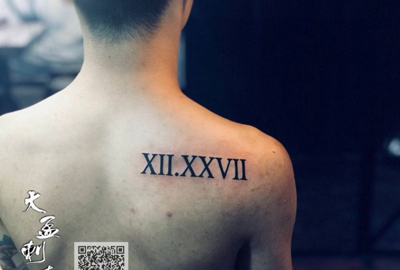 罗马数字纹身图片_成品原创纹身图案