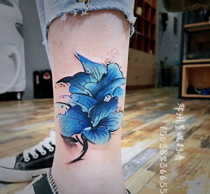 遮盖纹身图片_水彩纹身图案