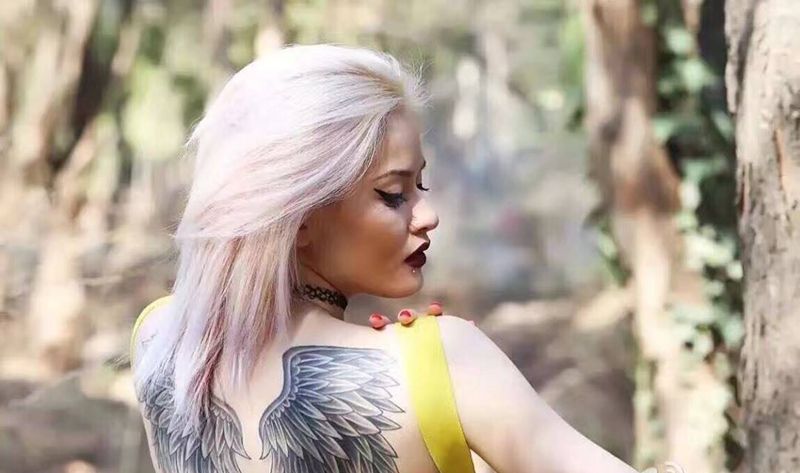 格鲁吉亚买家秀纹身图片_成品背部写实原创纹身图案