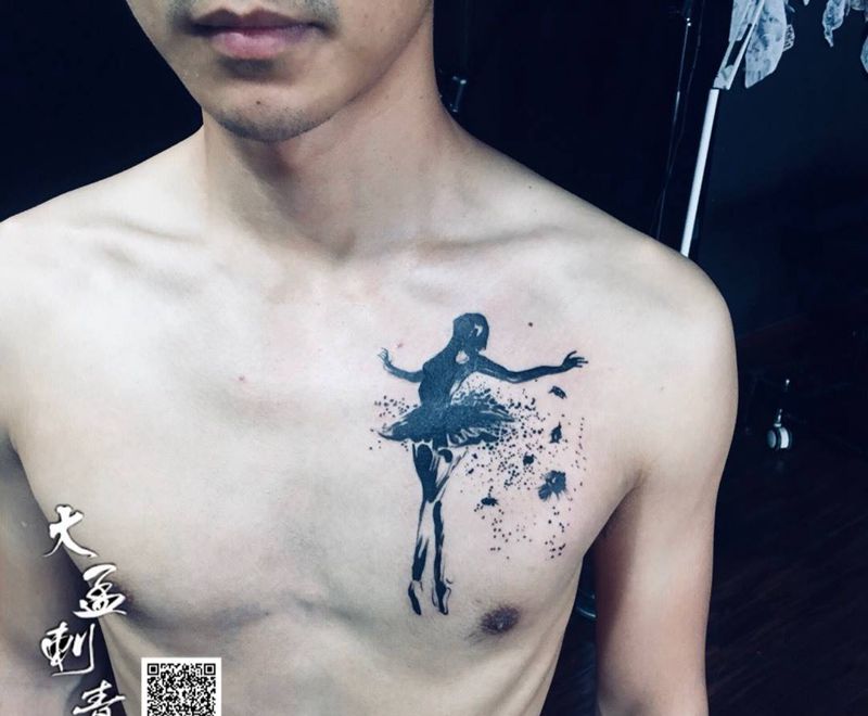 舞者纹身图片_成品原创纹身图案