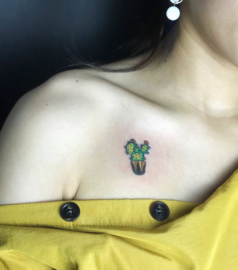 仙人掌纹身图片