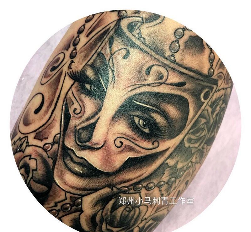 面具纹身图片