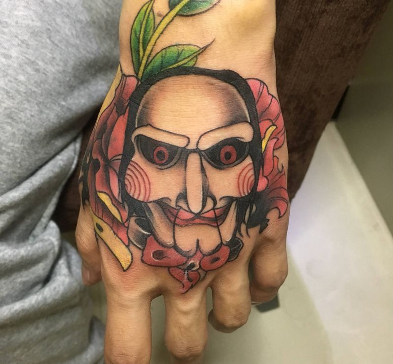 惊魂纹身图片_手部纹身图案