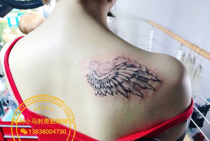 天使纹身图片