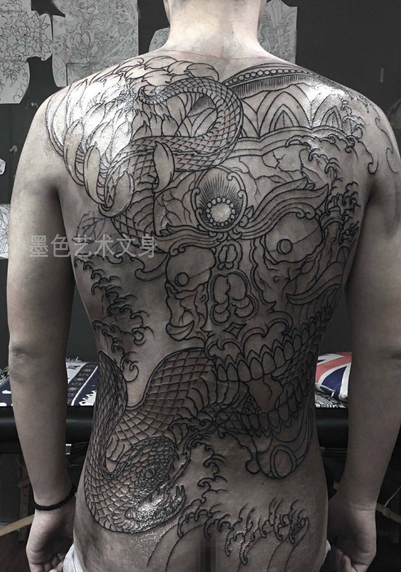 嘎巴拉纹身图片