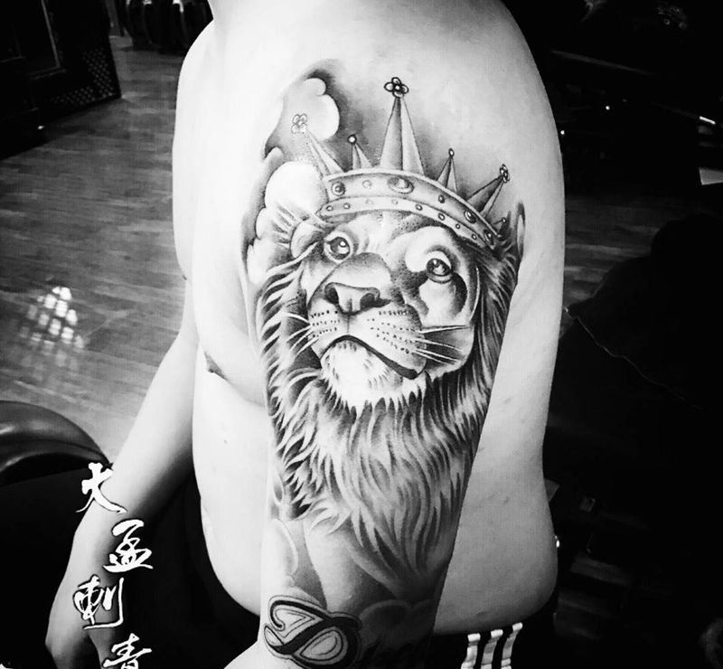 狮子王纹身图片_成品纹身图案