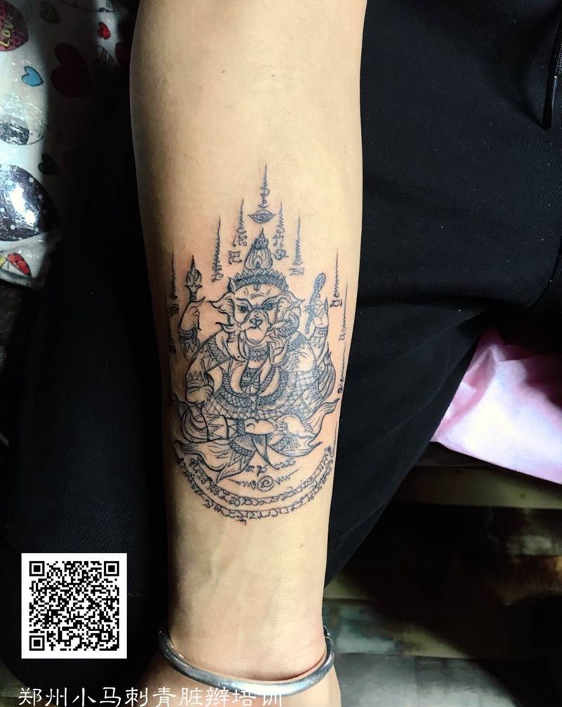 象神纹身图片