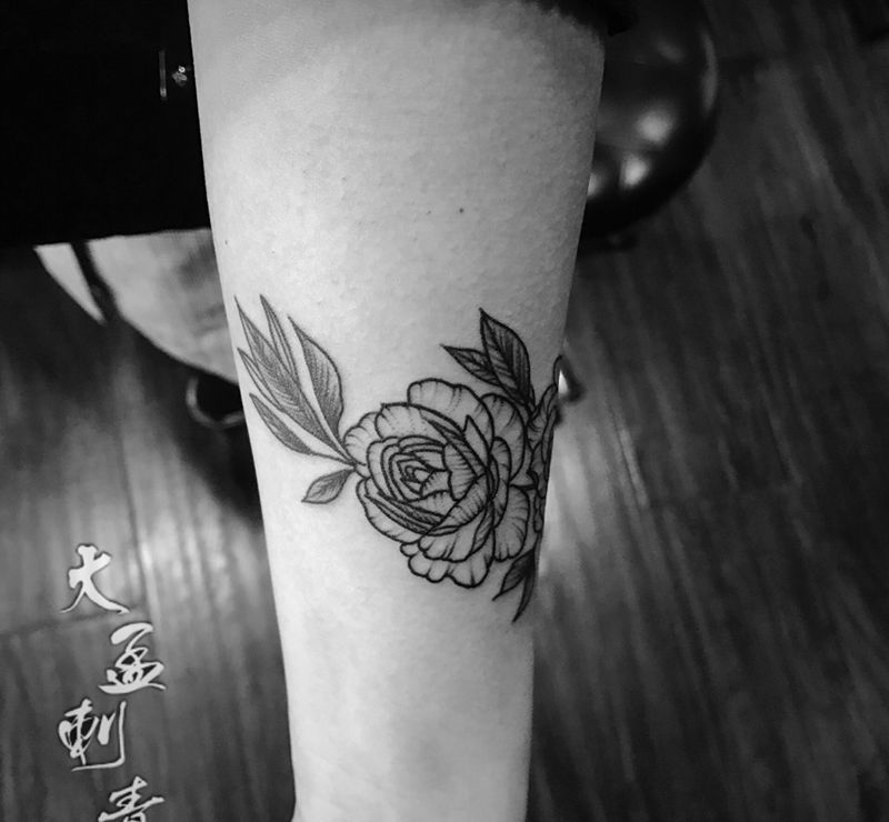 素花纹身图片_成品纹身图案