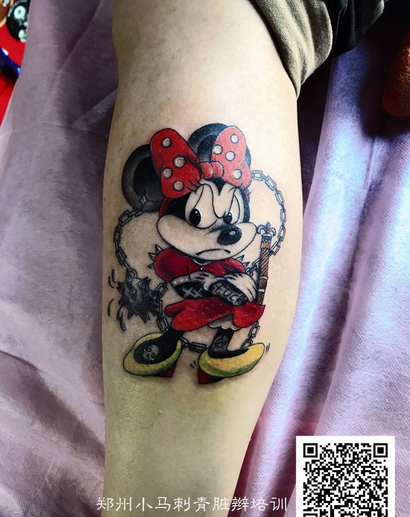 流星锤米妮纹身图片