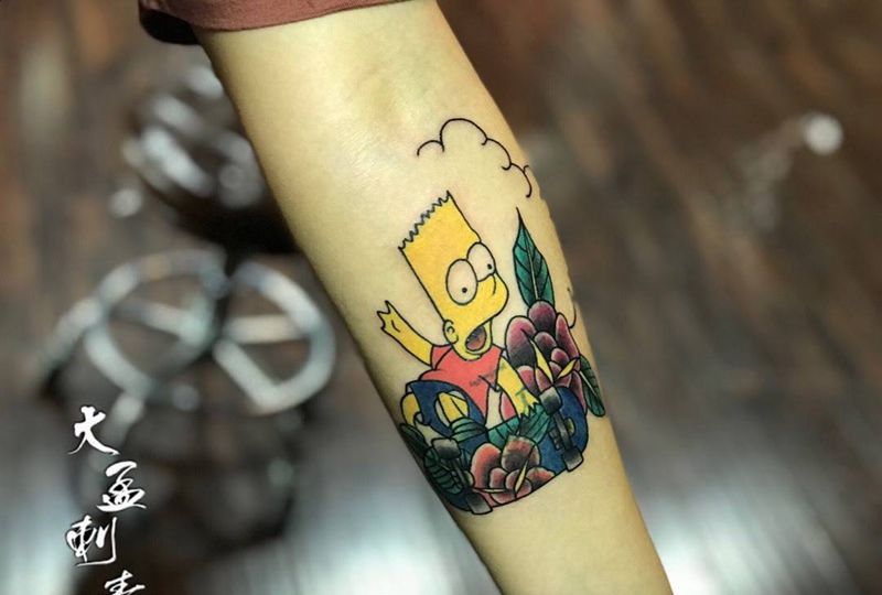 school遮盖纹身图片_成品纹身图案