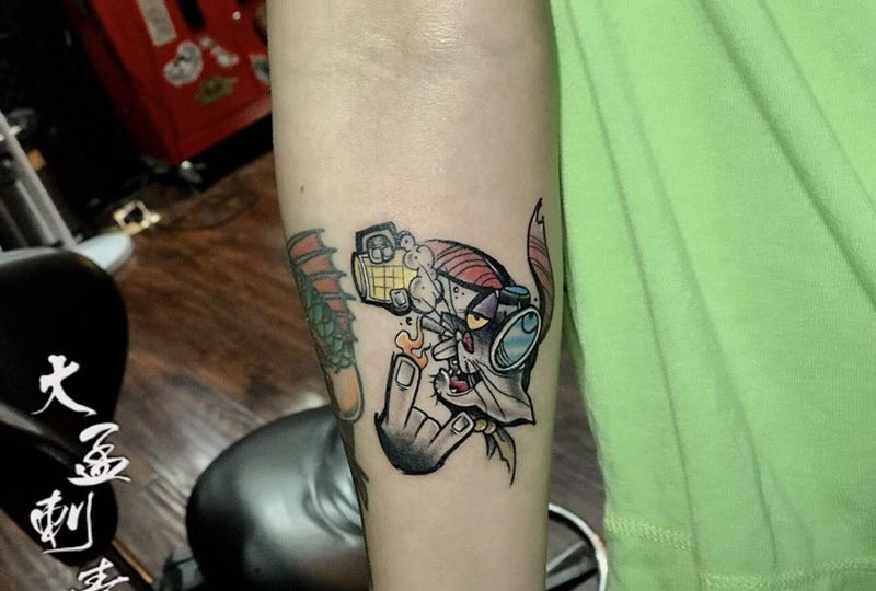 八哥纹身图片_手臂纹身图案