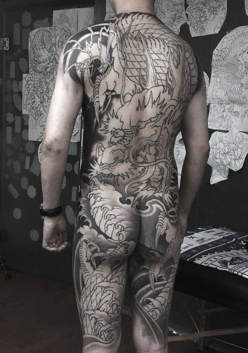 龙纹身图片