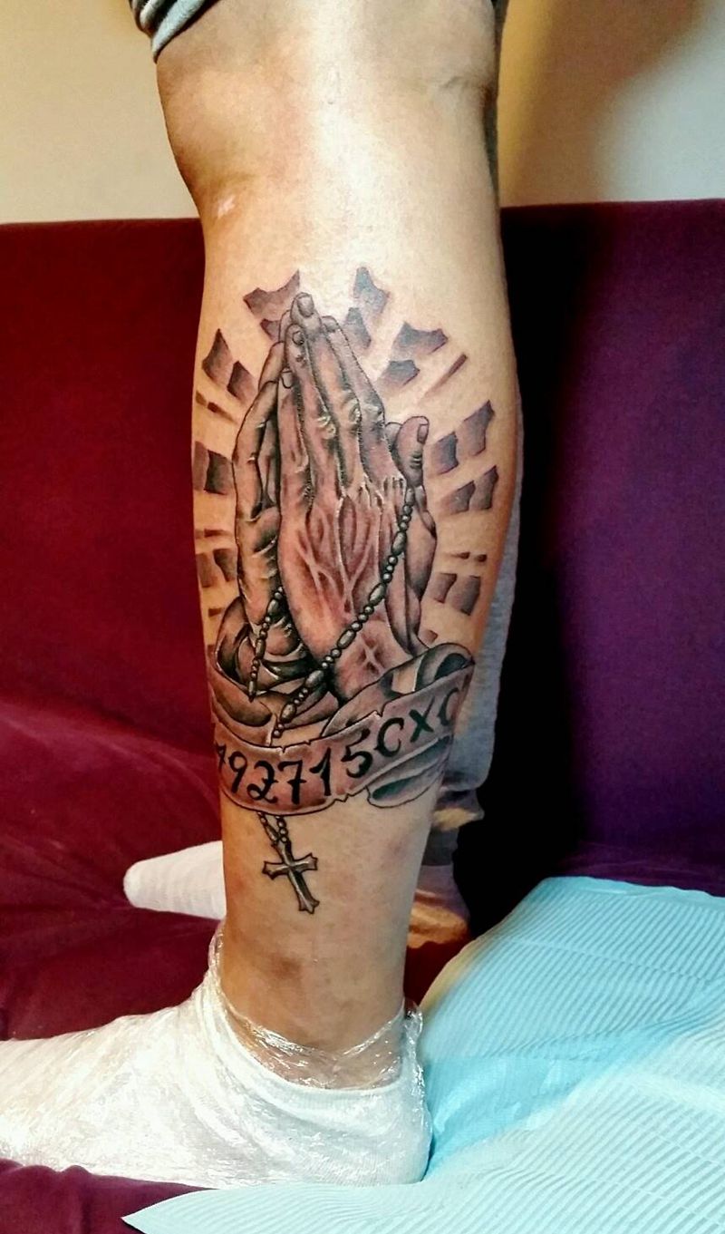 欧美图纹身图片_手臂腿部欧美几何字符植物纹身图案