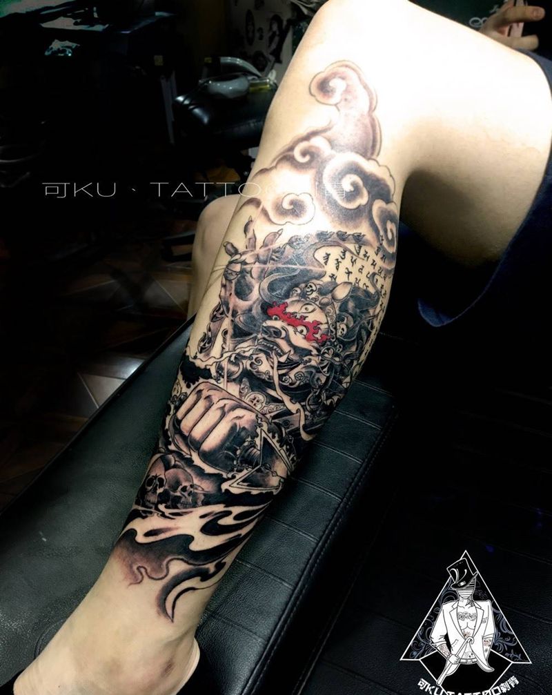 大黑天神纹身图片