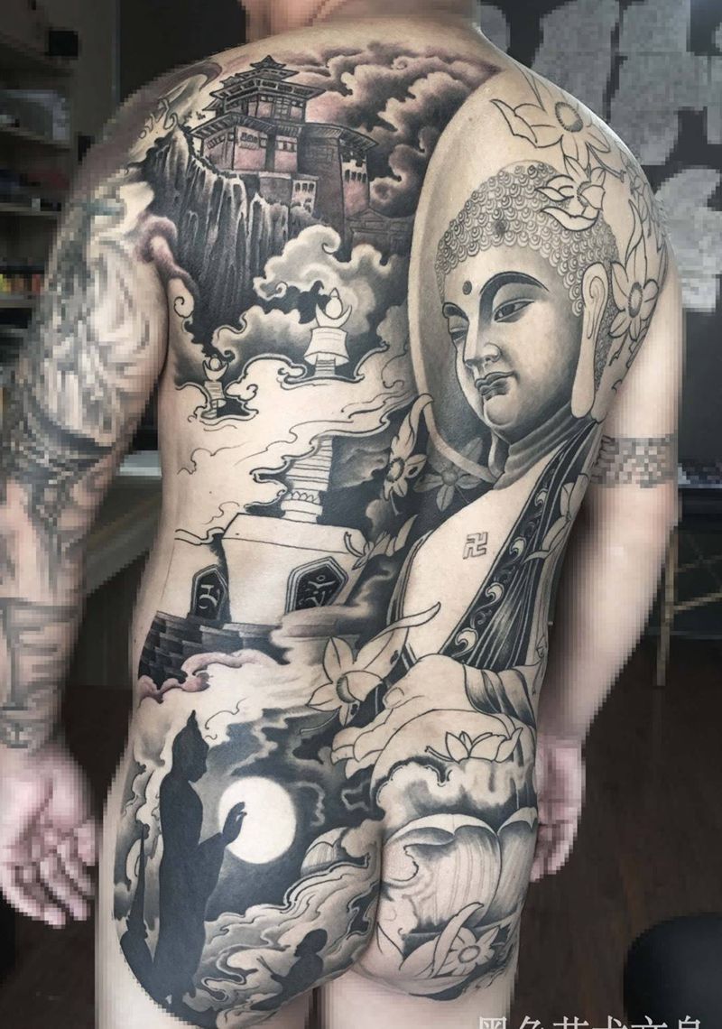佛纹身图片