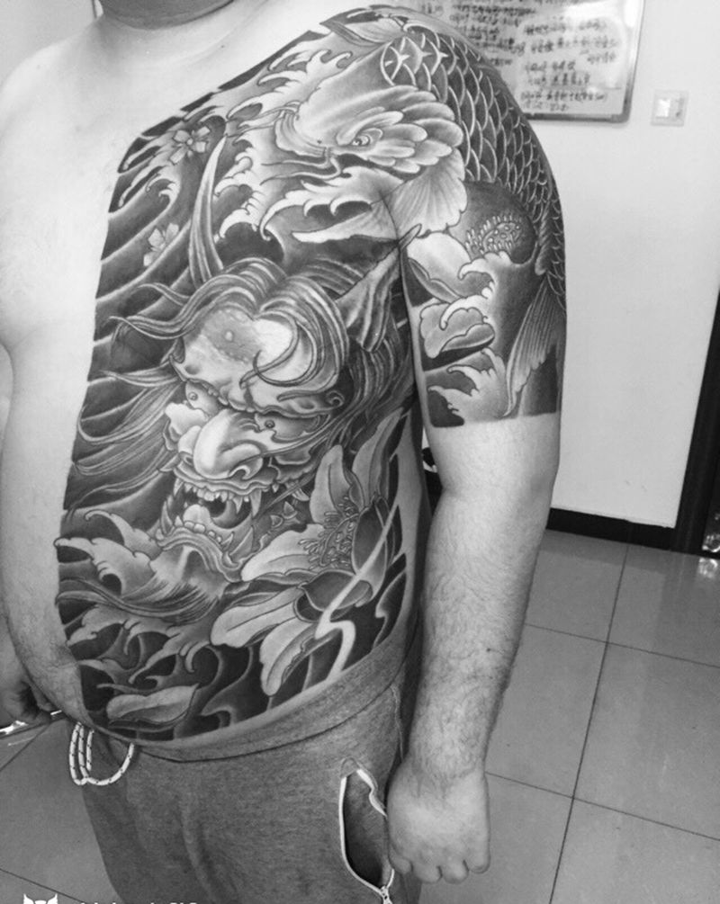 遮盖完工，纹身图片_成品纹身图案