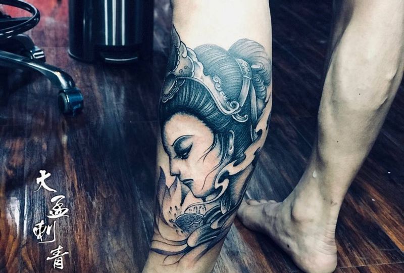 美女纹身图片_成品纹身图案