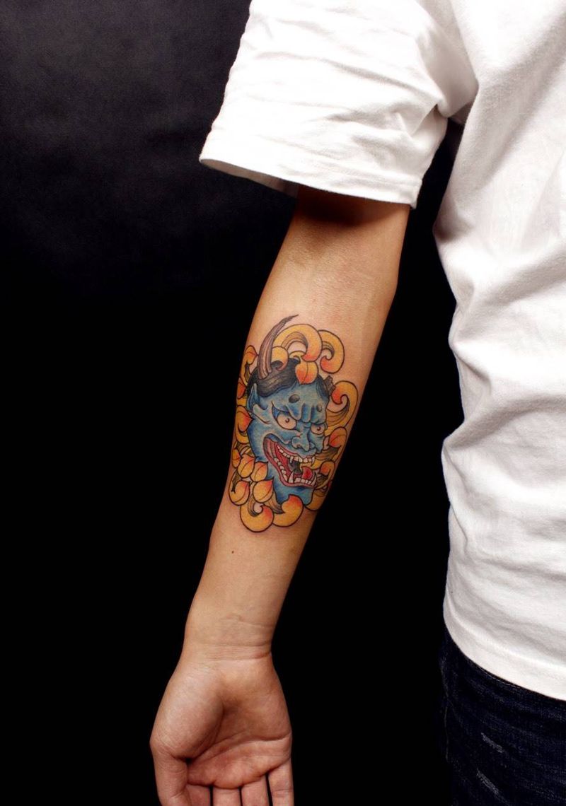 般若手稿纹身图片