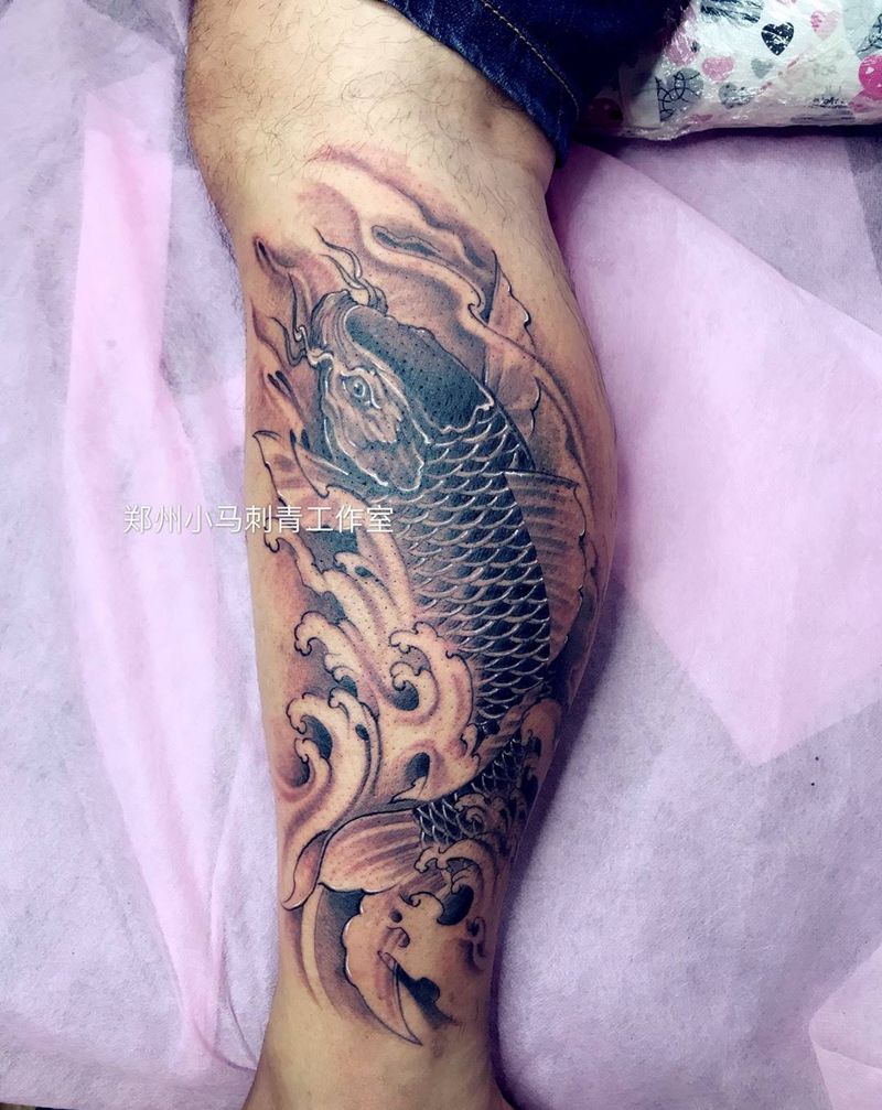 锦鲤纹身图片
