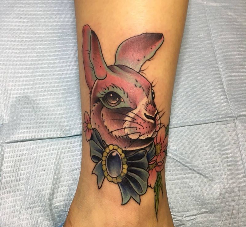 旧图遮盖纹身图片_腿部纹身图案