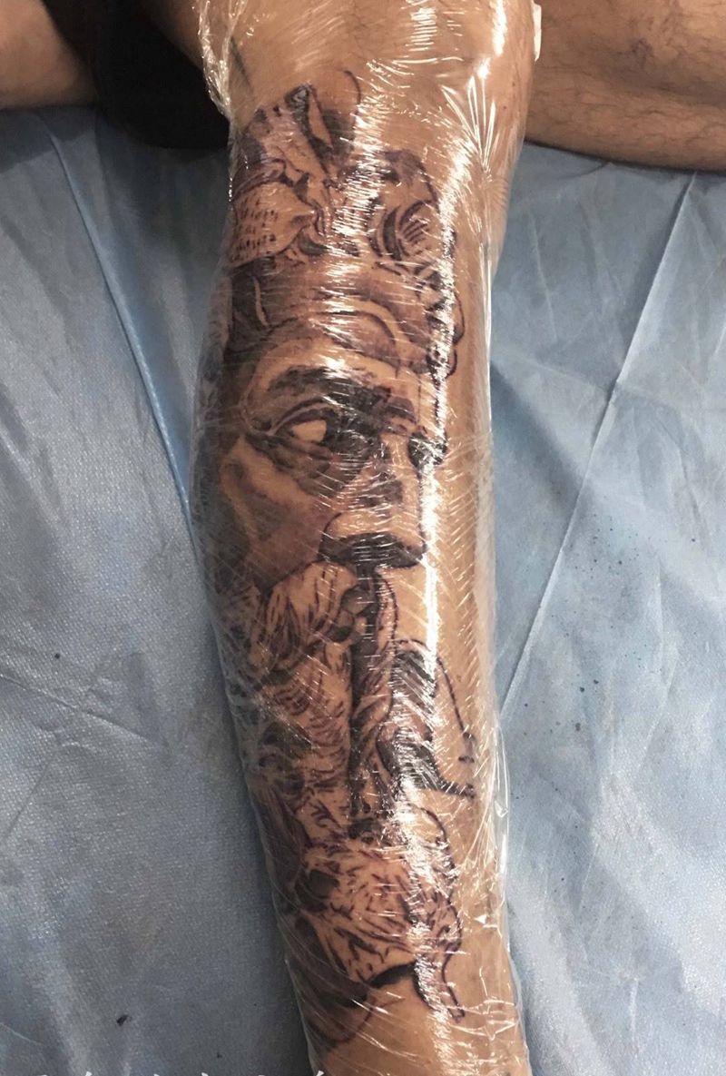 波塞冬纹身图片