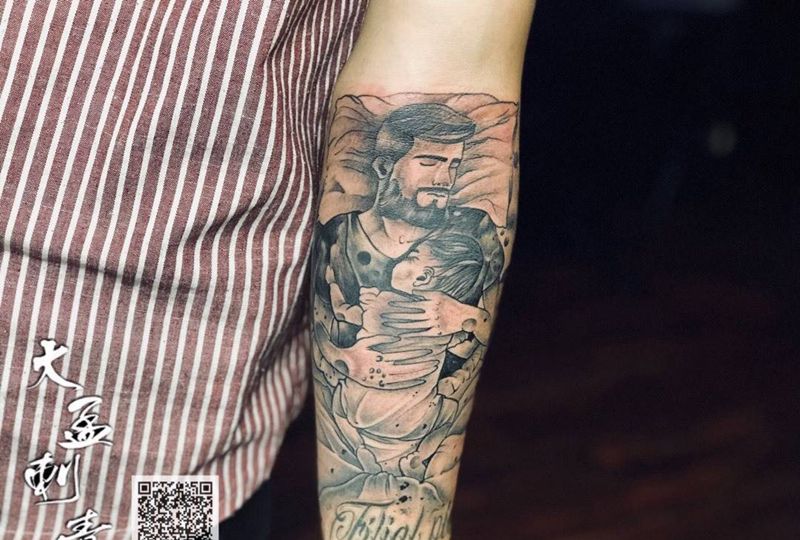 父爱纹身图片_成品纹身图案