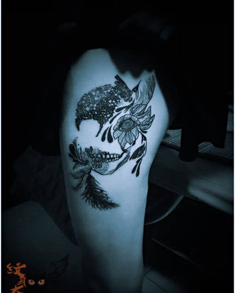骷髅纹身图片