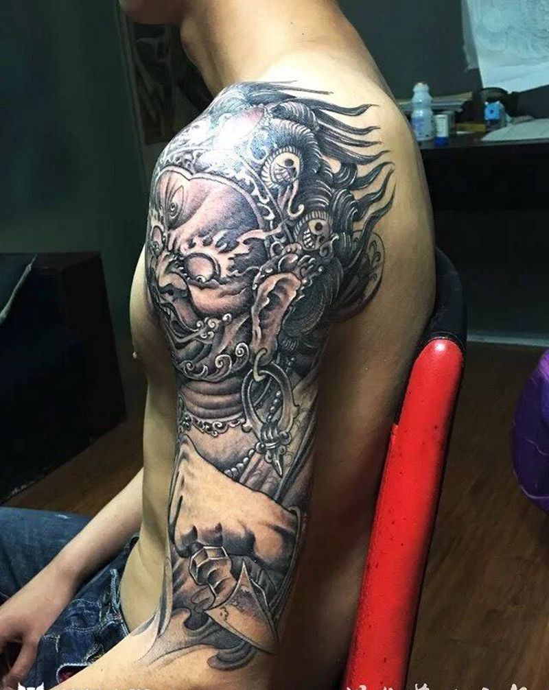 大黑天纹身图片