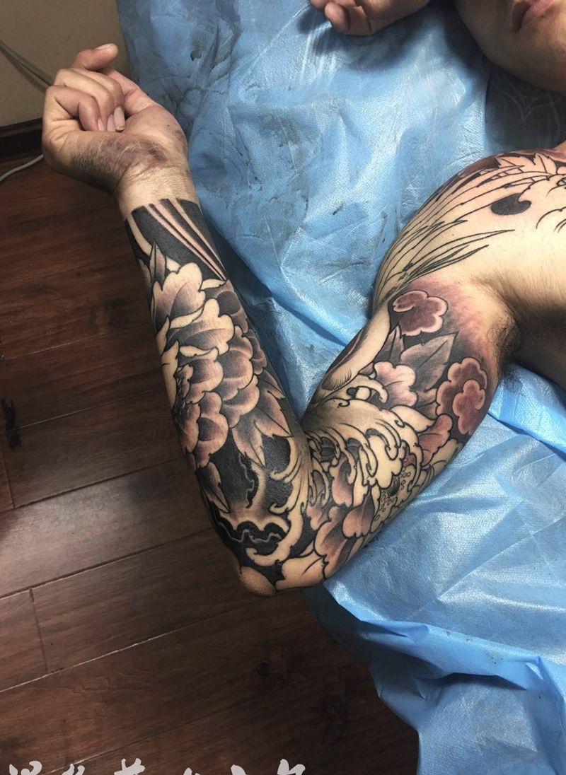 黑灰完成，下次彩色纹身图片