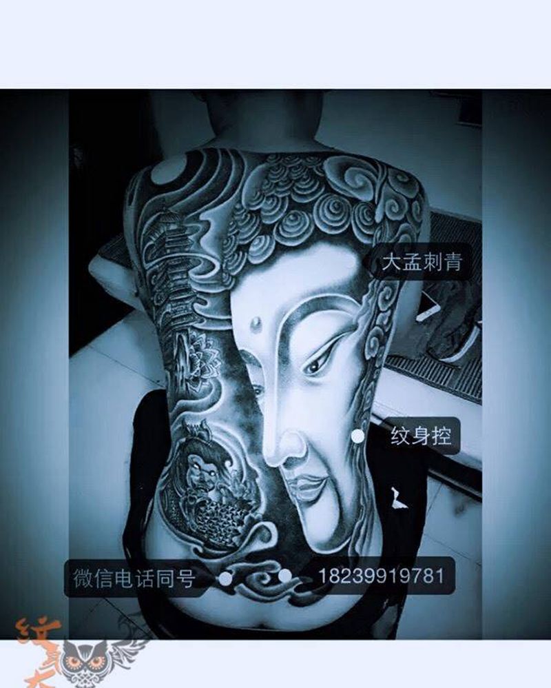 佛纹身图片