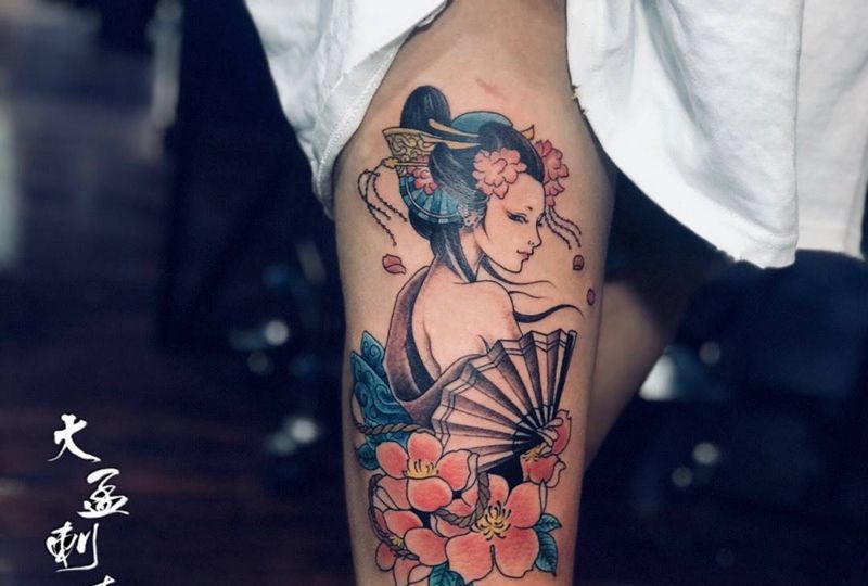 艺妓纹身图片_成品纹身图案