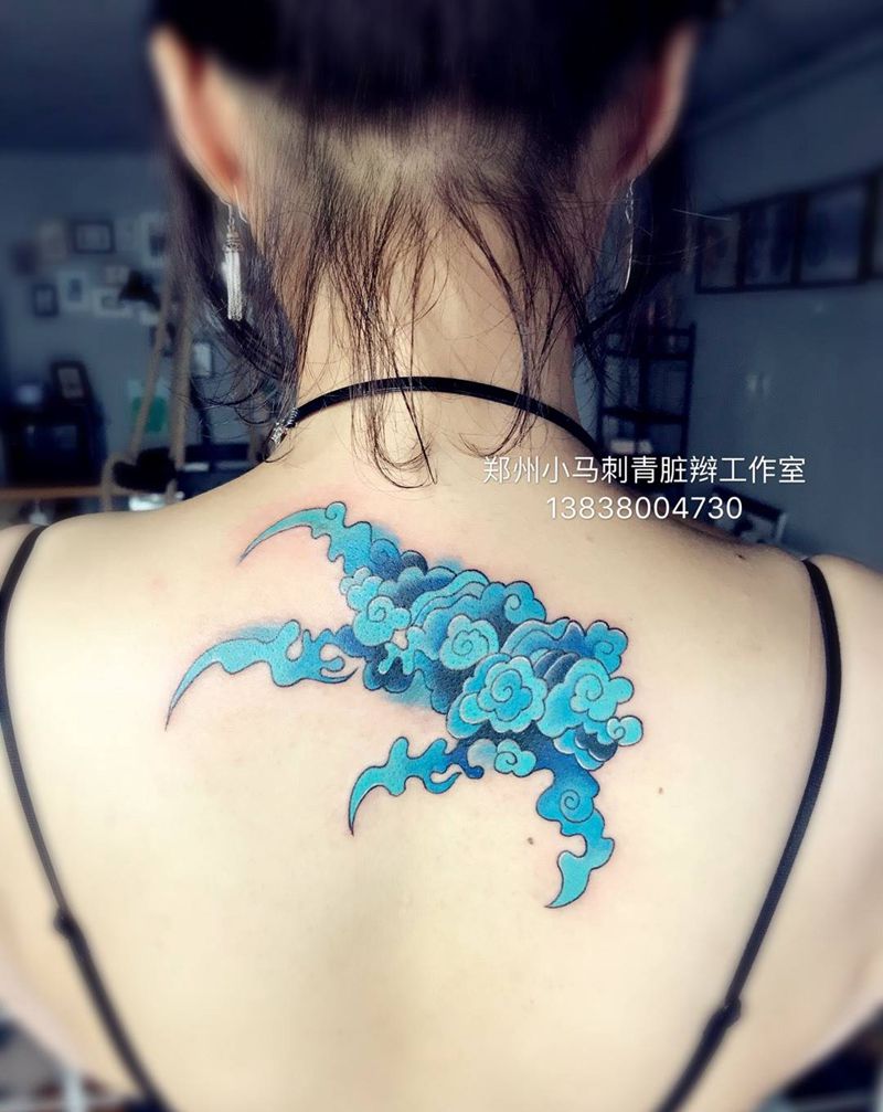 云，龙纹身图片