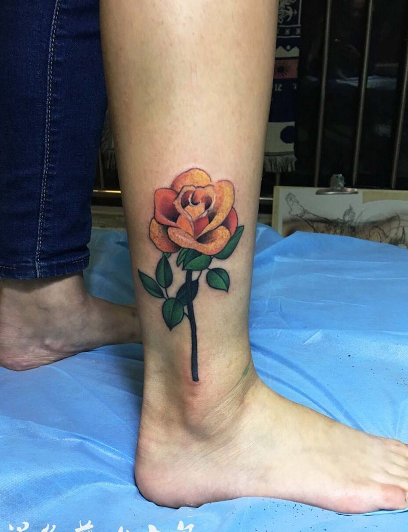 玫瑰花纹身图片