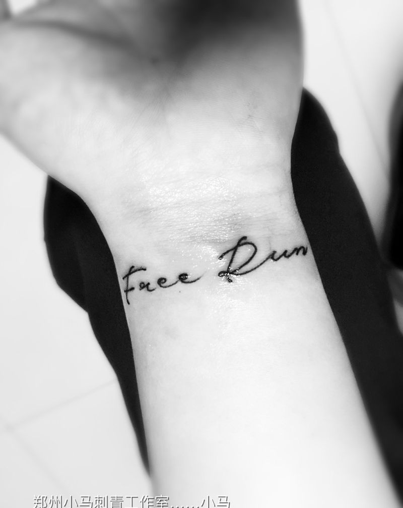 手写体纹身图片_成品手臂字符纹身图案