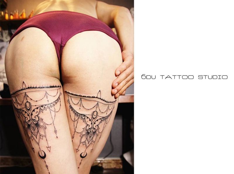 性感无边纹身图片
