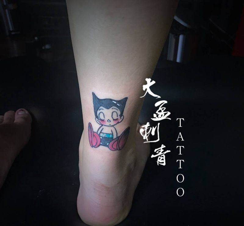 阿童木纹身图片_成品纹身图案