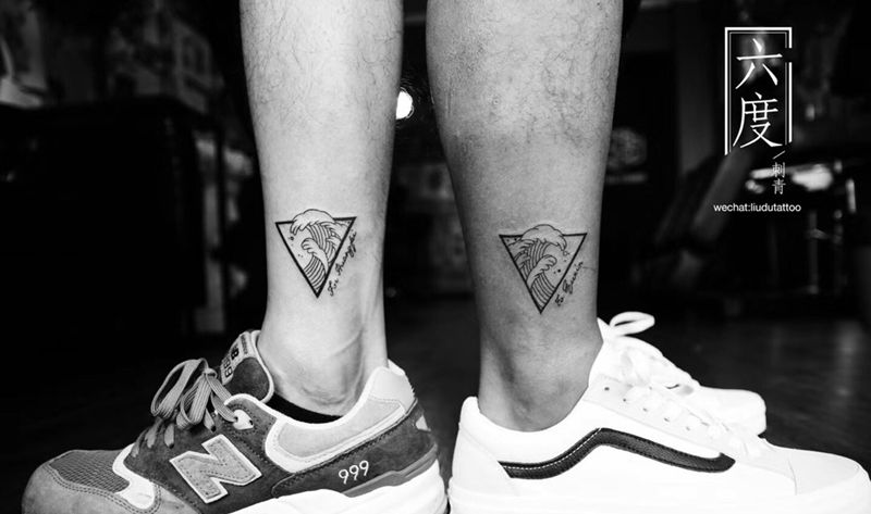 海浪小清新纹身图片