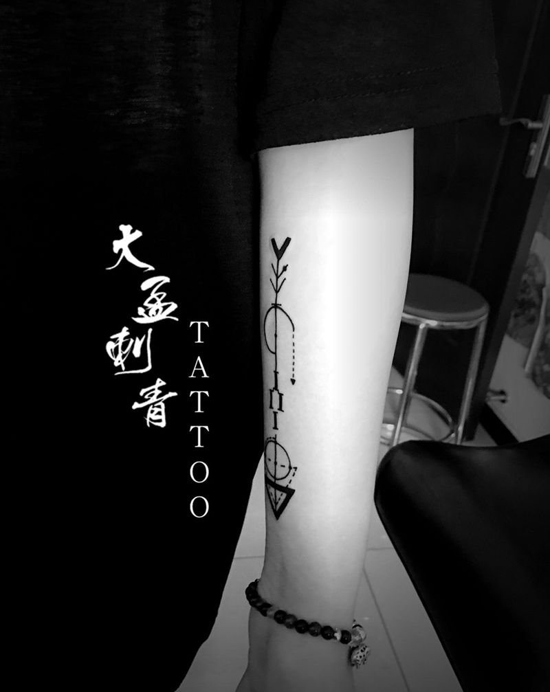 几何纹身图片_成品纹身图案