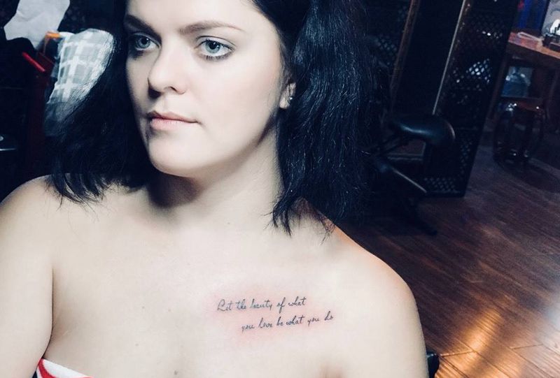 外国朋友的小英文纹身图片