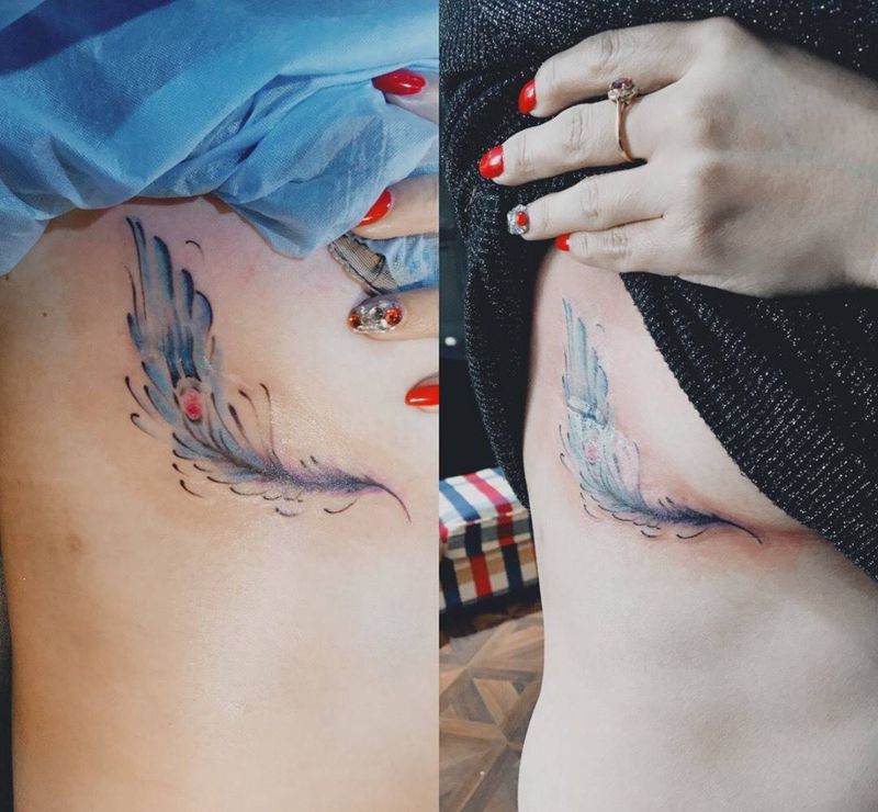 遮盖疤痕纹身图片