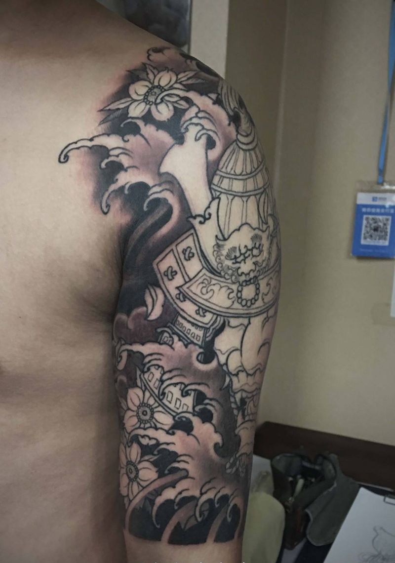 武士纹身图片