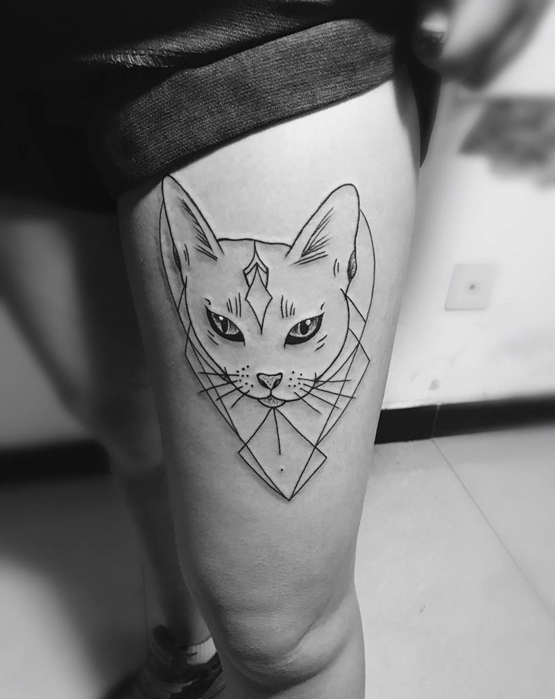 猫咪纹身图片