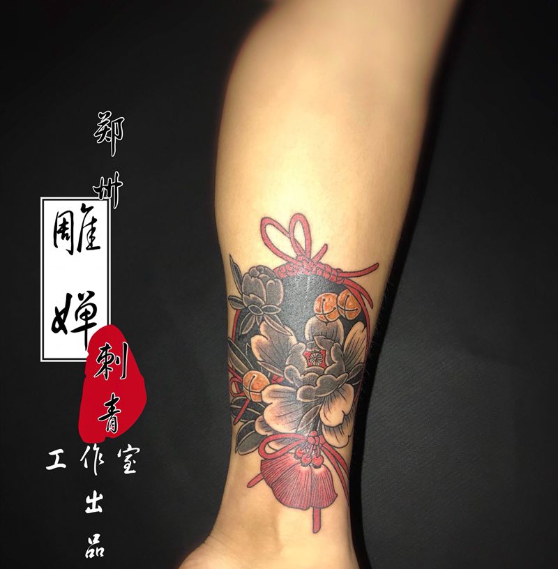 传统牡丹纹身图片