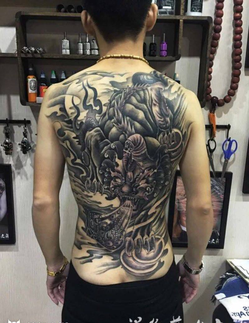 貔貅完成纹身图片