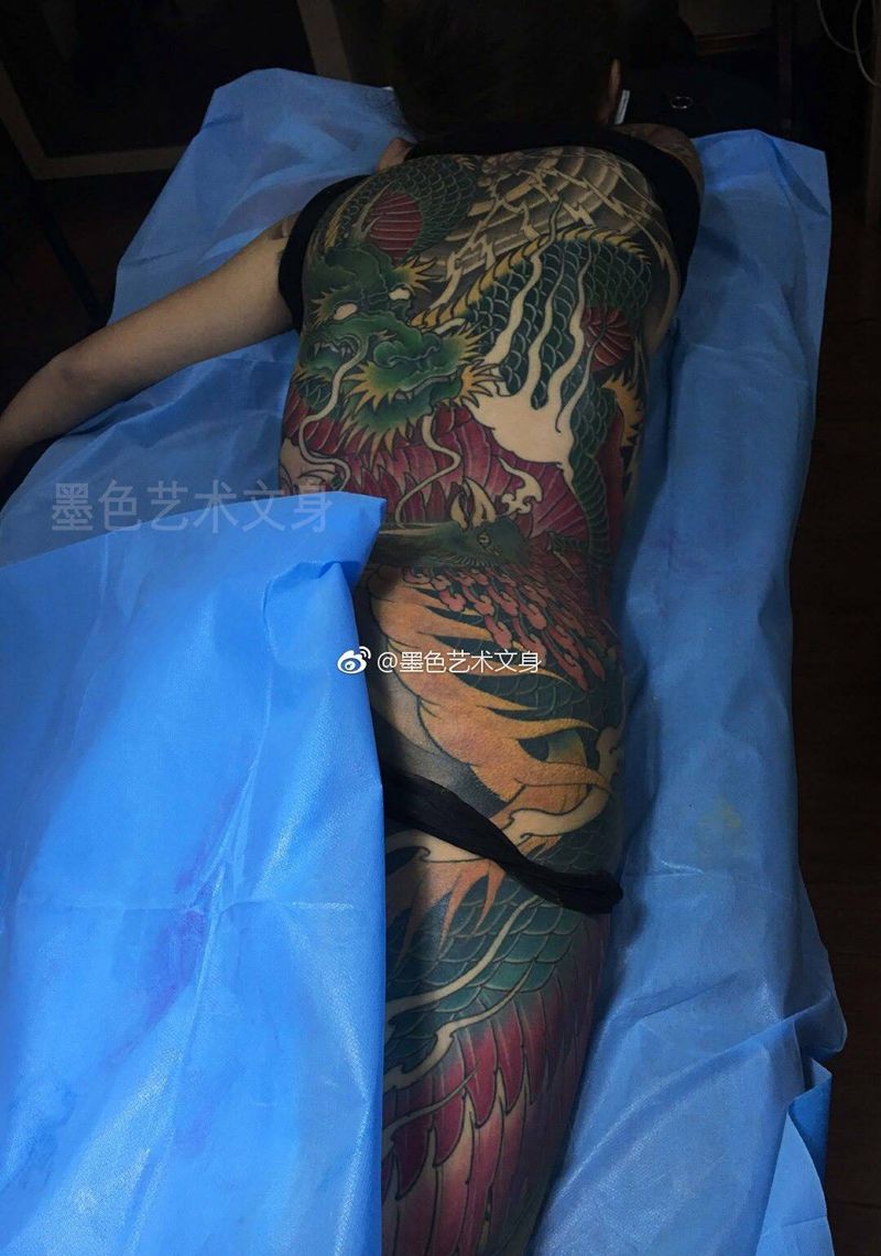 龙，凤凰纹身图片