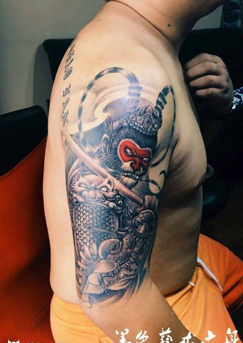 孙悟空纹身图片