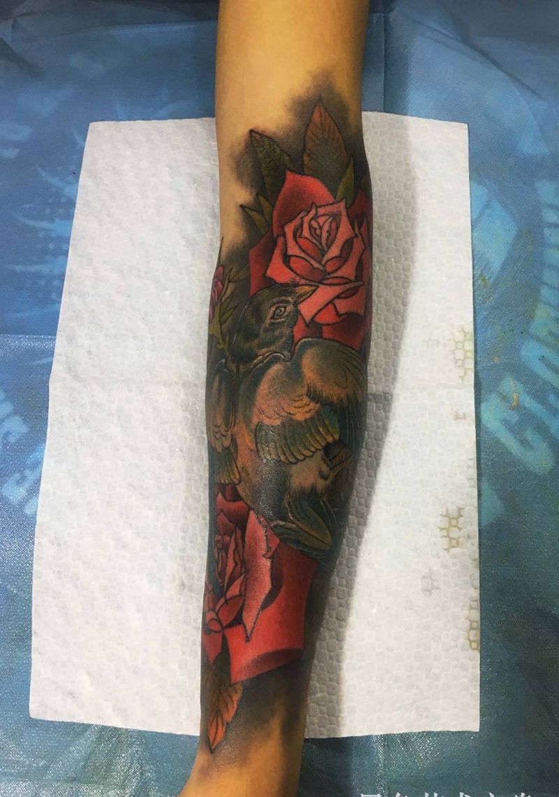 school花纹身图片